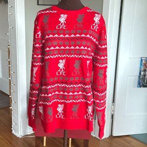 BRAND NEW: Liverpool FC Adult Fairisle Christmas Sweater